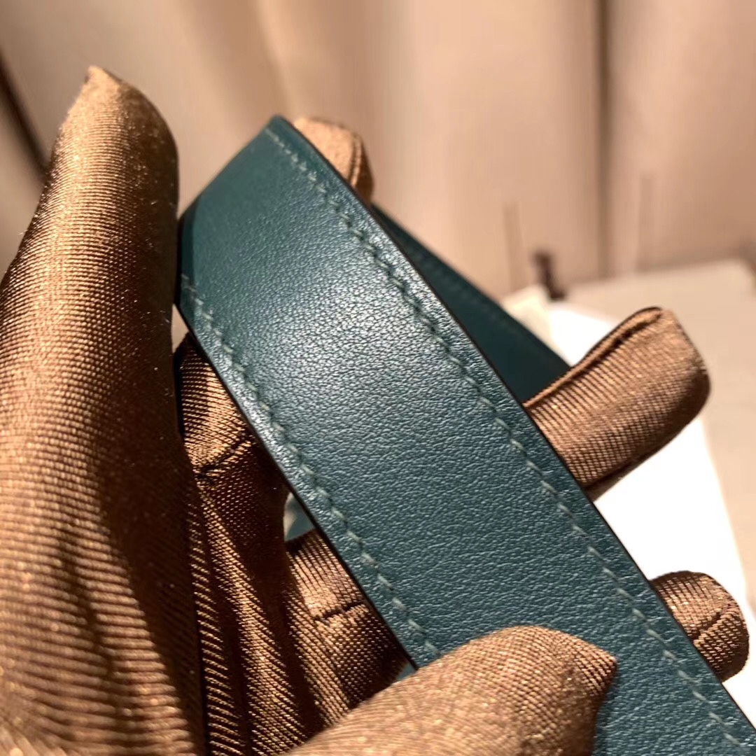 에르메스 미니 린디백19 그린 은장